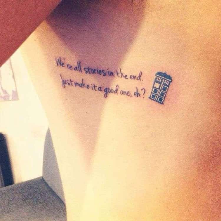 Doctor Who Quote Tattoos